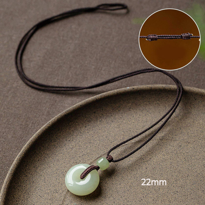 Collana Buddha Stones con fibbia per la pace, fortuna e prosperità