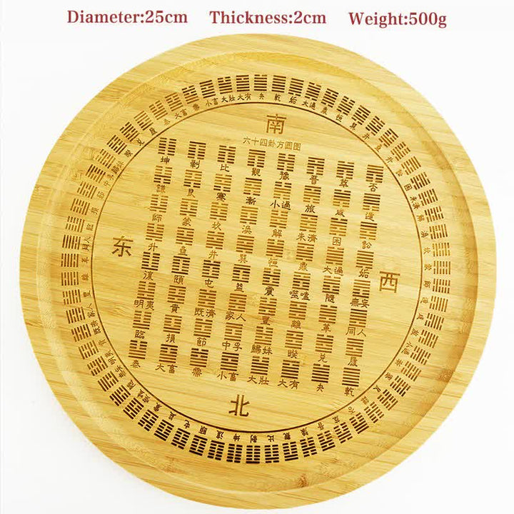 Mappa Feng Shui Bambù Bagua Mappa dell'Energia dell'Armonia - Mappa Bagua dei sessantaquattro trigrammi - image 2
