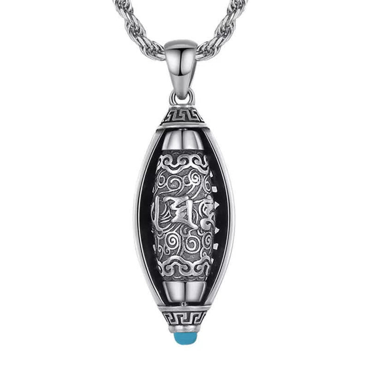 Collana di protezione con ciondolo girevole Buddha Stones Tibet Om Mani Padme Hum - image 7