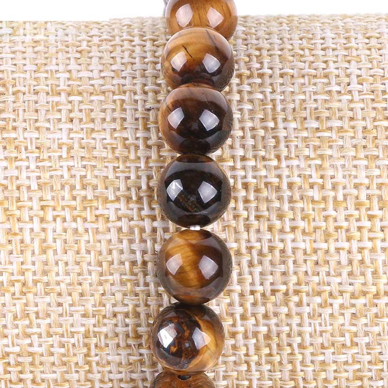 Braccialetto elastico portafortuna con albero della vita in pietra preziosa naturale Buddha Stones