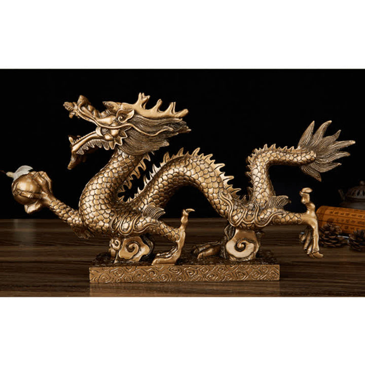 Buddha Stones Feng Shui Drago Nuvola di buon auspicio Ricchezza Fortuna Decorazione - image 17