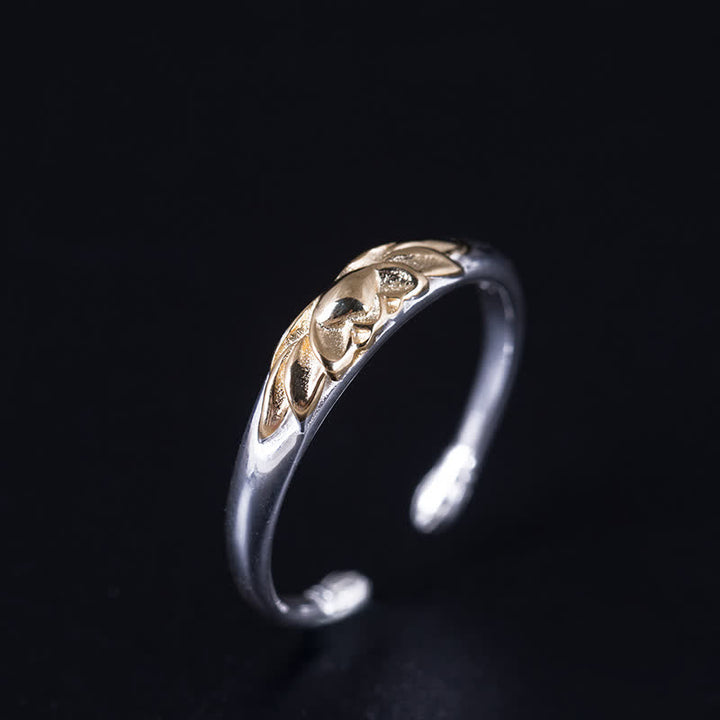 Anello Buddha Stones 925 Sterling Silver Lotus Flower New Beginning - image 1
