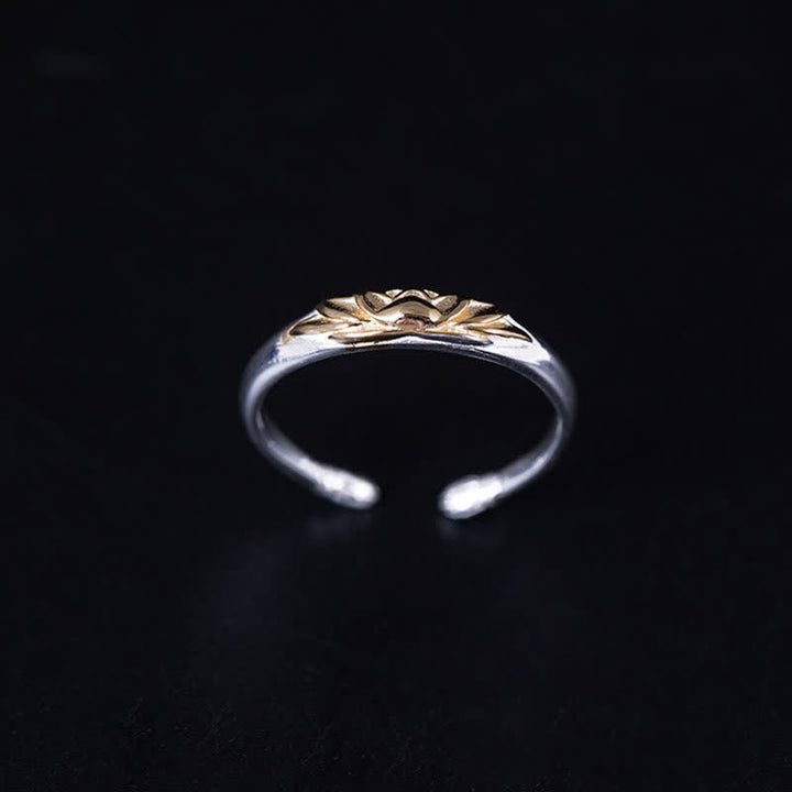 Anello Buddha Stones 925 Sterling Silver Lotus Flower New Beginning - image 6