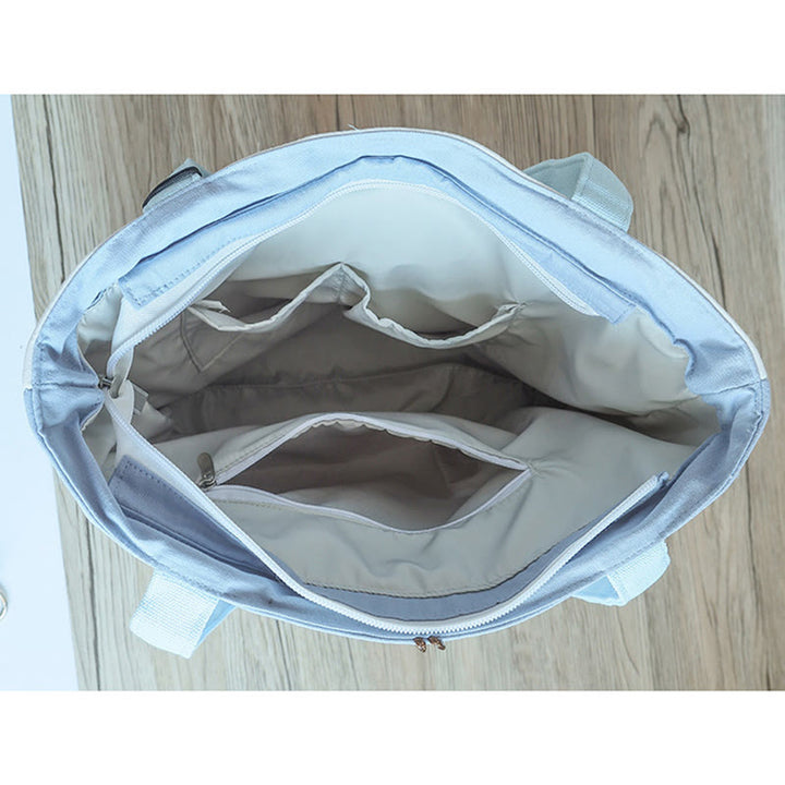 Borsa a tracolla grande capacità in tela con ricamo in bambù, prugna, fiore di pera, pesco - image 25