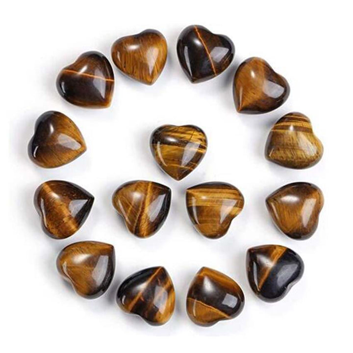 Decorazione d'amore in pietra naturale con occhio di tigre e ametista - Occhio di tigre*15 pezzi - image 11