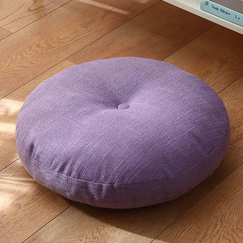 Cuscino per seduta da meditazione in lino con motivo semplice Buddha Stones e loto, decorazione per la casa e il soggiorno - Staccabile - Circa 40 cm × 10 cm (possibili leggere variazioni) - Orchidea - image 13