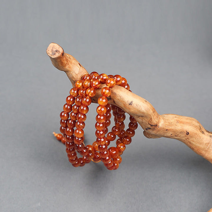 Buddha Stones Golden Sea Willow Braccialetto Mala Successo Positivo - image 14
