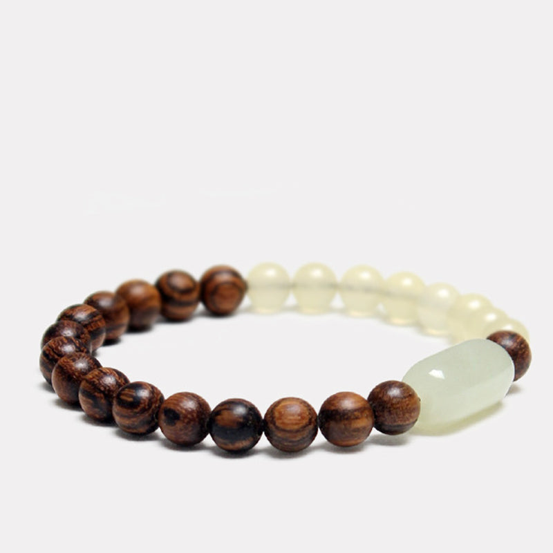 Bracciale Buddha Stones Jade Sandalwood Luck Abbondanza