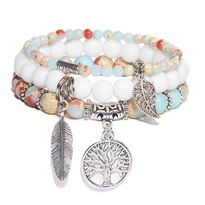 Bracciale Buddha Stones Tree Of Life Turquoise Balance
