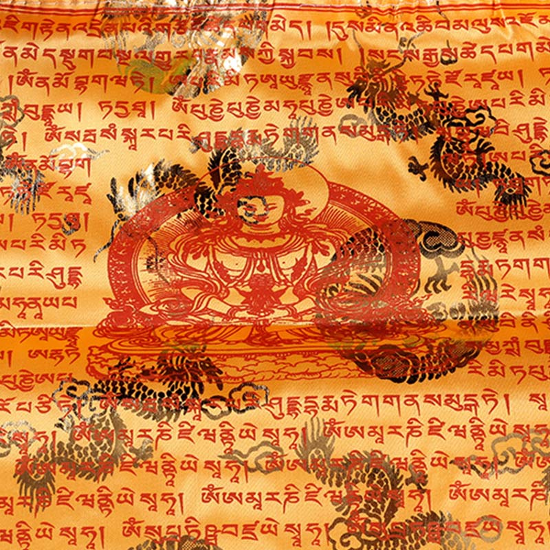 Buddha Stones Bandiere di preghiera tibetane a 5 colori con simbolo del cavallo del vento, benedizione e longevità, per esterni, 20 pezzi. - image 9