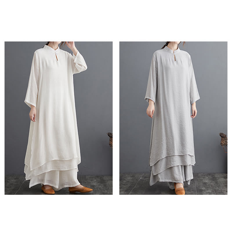 Set di abbigliamento da donna Buddha Stones dal motivo semplice per meditazione, preghiera, pratica spirituale Zen e yoga. - image 26