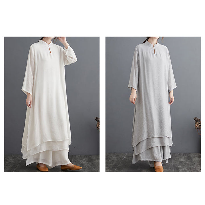 Set di abbigliamento da donna Buddha Stones dal motivo semplice per meditazione, preghiera, pratica spirituale Zen e yoga. - image 26