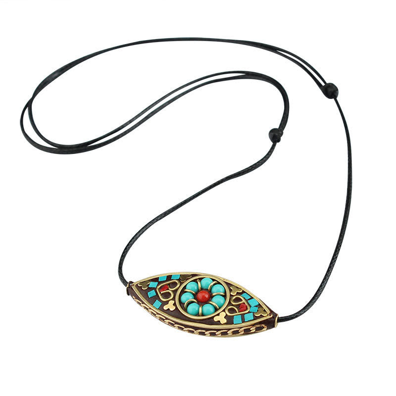 Buddha Stones con perline di turchese del Tibet, motivo marquise, protezione e forza - image 11