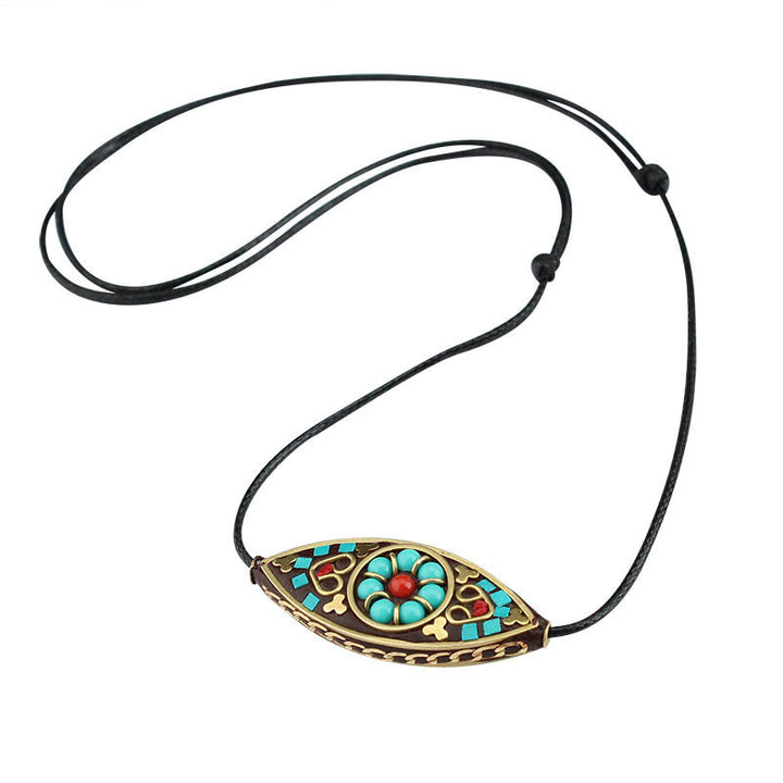 Buddha Stones con perline di turchese del Tibet, motivo marquise, protezione e forza - image 11