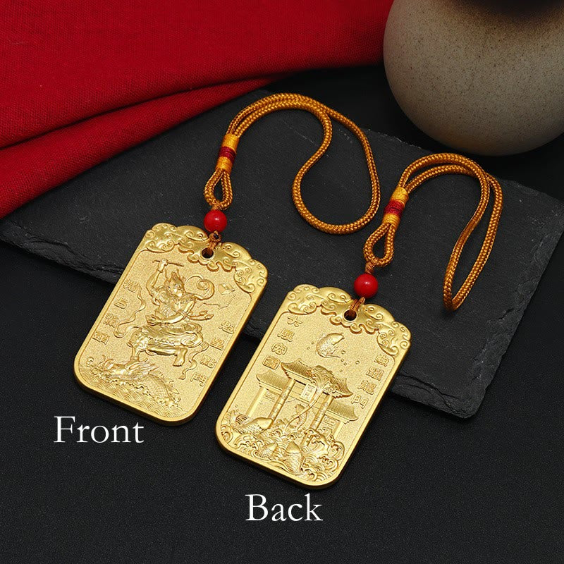 Buddha Stones Feng Shui Stella di buon auspicio Penna Wenchang Pagoda Pesce Koi Decorazione da appendere all'auto