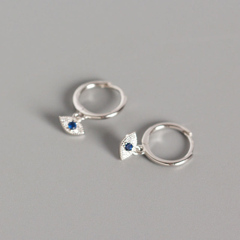 Orecchini a perno con protezione contro il malocchio in argento sterling 925 Buddha Stones - Argento - image 4