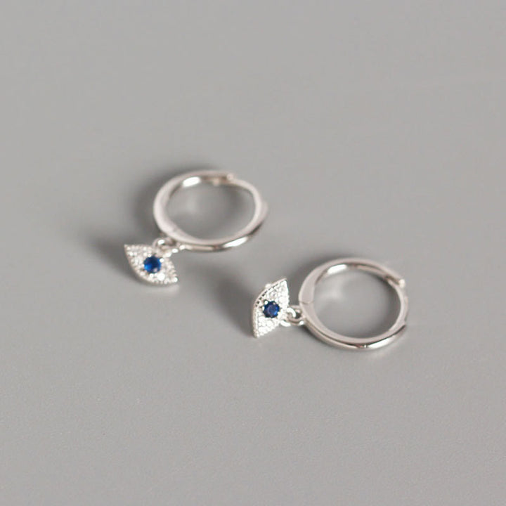 Orecchini a perno con protezione contro il malocchio in argento sterling 925 Buddha Stones - Argento - image 4