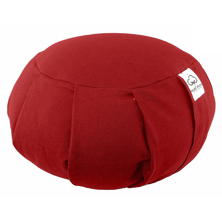 Buddha Stones Cotone Bucce di grano saraceno Cuscino per seduta da meditazione Decorazione per la casa - 36 cm*15 cm - Rosso - image 4