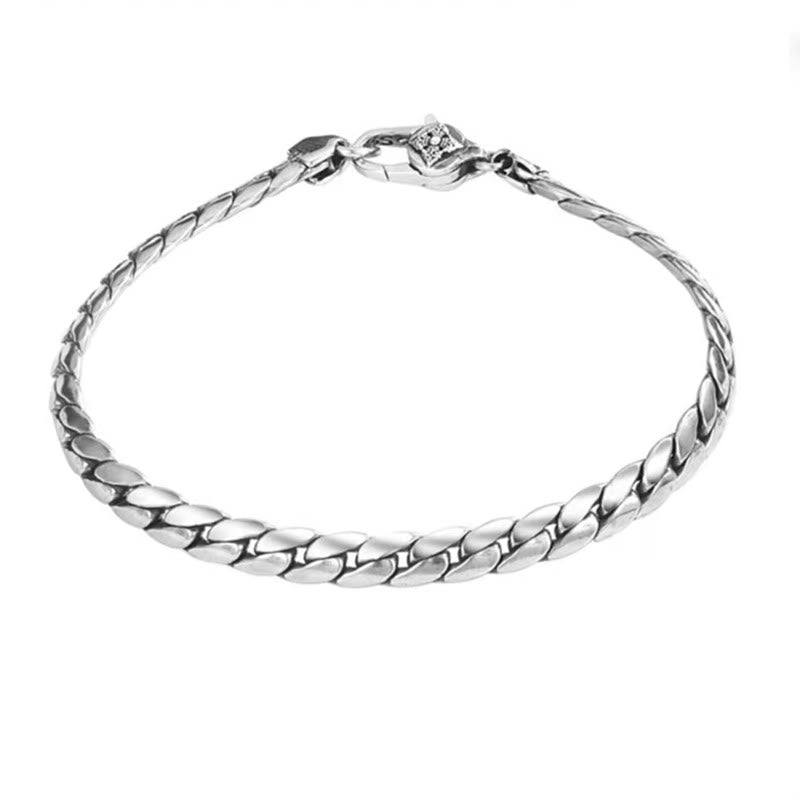 Buddha Stones Doppio Dorje Vajra Forza Punk Catena di Rame Bracciale Collana