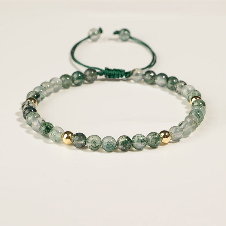 Bracciale Buddha Stones Moss Agate Lucky Balance