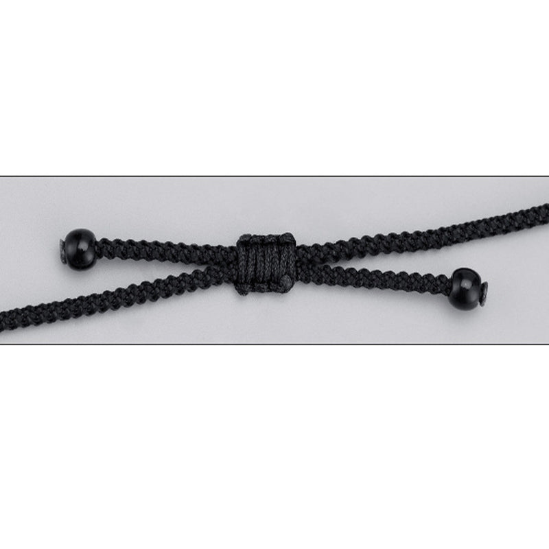 Collana con ciondolo in corda di protezione con motivo a nove occhi Dzi in argento sterling 999 Buddha Stones - image 18