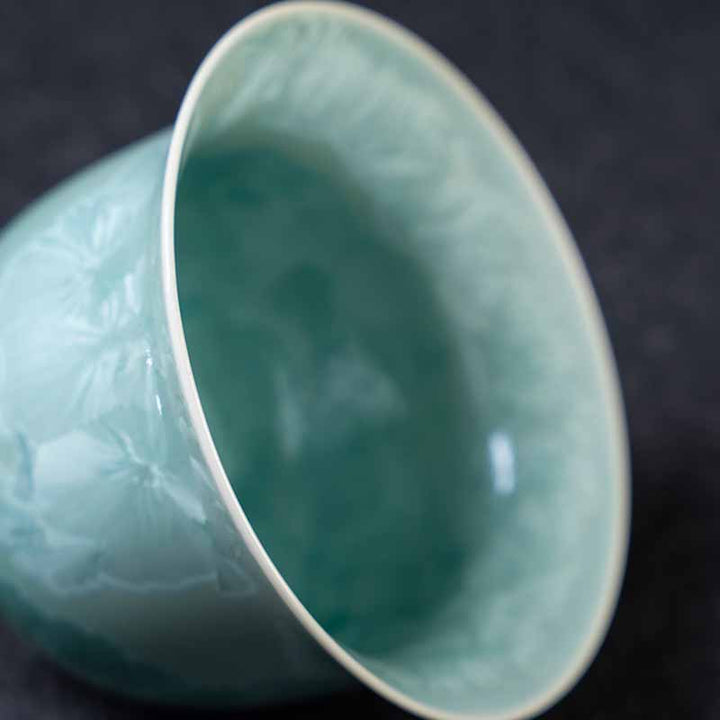Buddha Stones tradizionale smaltato ceramica Gaiwan Sancai tazza da tè Kung Fu tazza da tè e piattino con coperchio 180ml