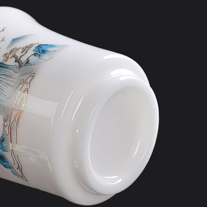 Buddha Stones Montagne Fiumi Albero Tazza da tè in ceramica Tazza da tè Kung Fu 120ml