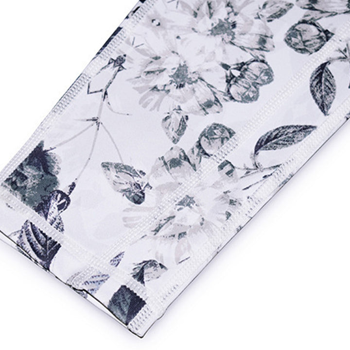 Pantaloni da yoga sportivi da donna con stampa di fiori Buddha Stones e pietre - image 9