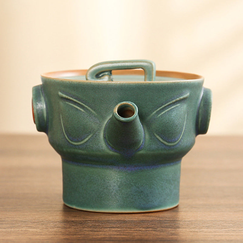 Buddha Stones Sanxingdui Tazza da tè in ceramica Tazza da tè Kung Fu con sacchetto