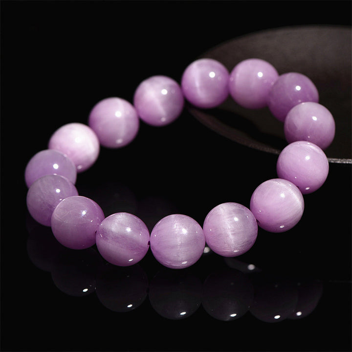 Buddha Stones Braccialetto di crescita spirituale naturale Kunzite Love
