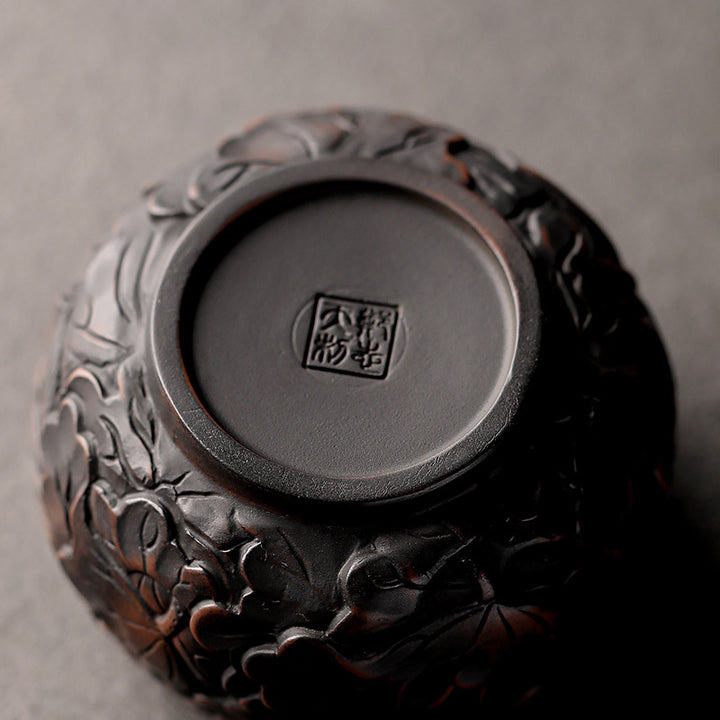Buddha Stones Foglia di Loto Fiore Paesaggio Drago Bambù Tazza da Tè in Ceramica Kung Fu Tazza da Tè Ciotola