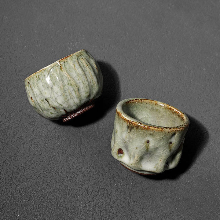 Buddha Stones fatte a mano semplice trama di ghiaccio rotto tazza da tè cinese Jianzhan in ceramica tazza da tè Kung Fu