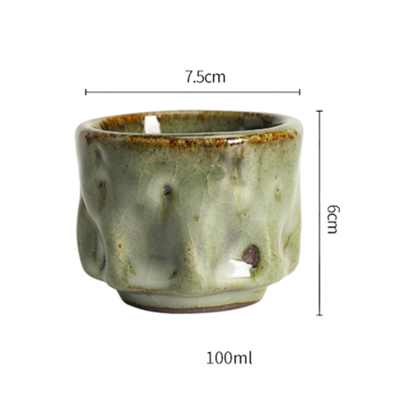 Buddha Stones fatte a mano semplice trama di ghiaccio rotto tazza da tè cinese Jianzhan in ceramica tazza da tè Kung Fu