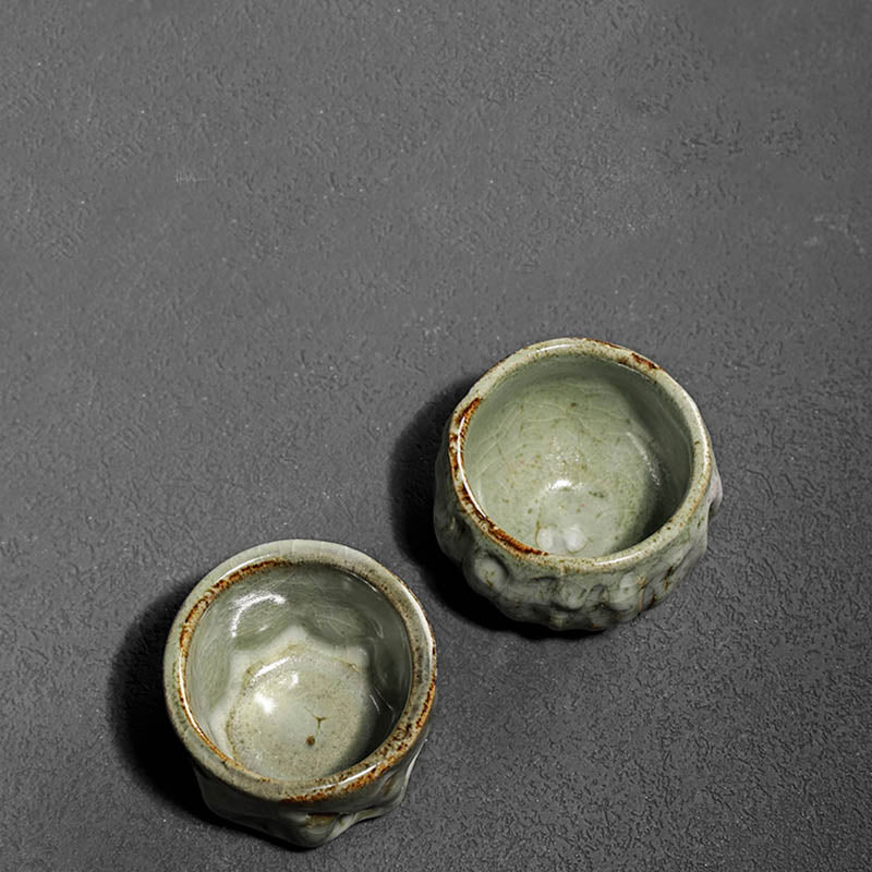 Buddha Stones fatte a mano semplice trama di ghiaccio rotto tazza da tè cinese Jianzhan in ceramica tazza da tè Kung Fu