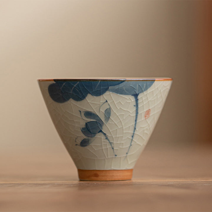 Buddha Stones Cachi Barca Koi Pesce Loto Tazza da tè in ceramica Kung Fu Tazza da tè 50ml