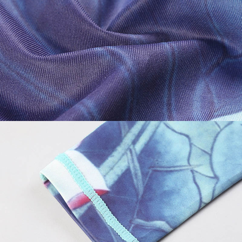 Pantaloni da yoga sportivi da donna con stampa di fiori di loto Buddha Stones, leggings per fitness e yoga. - image 16