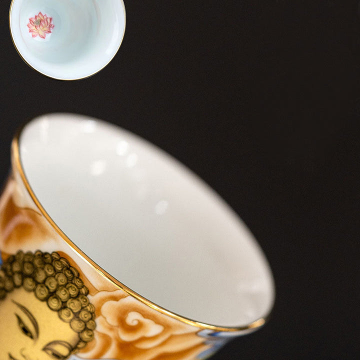 Tazza da tè Kung Fu Buddha Stones Dunhuang Color Flying Apsaras