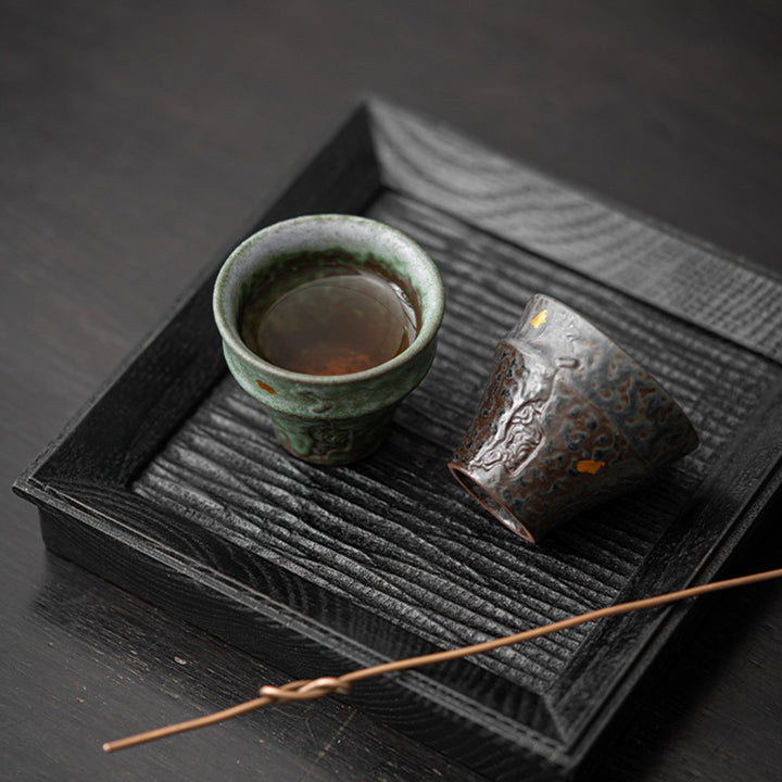 Buddha Stones Piccola tazza da tè in ceramica in stile vintage Tazza da tè Kung Fu 50 ml