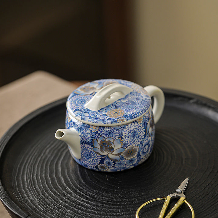 Buddha Stones Loto Crisantemo Fiore di Prugna Tazza da Tè Kung Fu Tazza da Tè Teiera