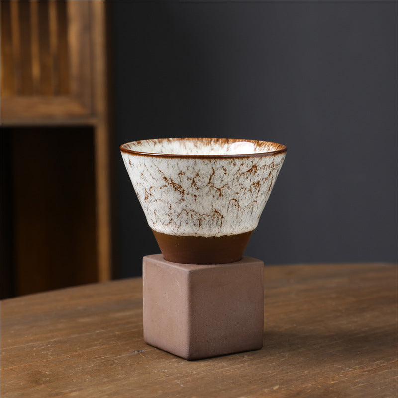 Buddha Stones Retro Kiln Change Tazza da caffè in ceramica Tazza da caffè espresso con base da 200 ml