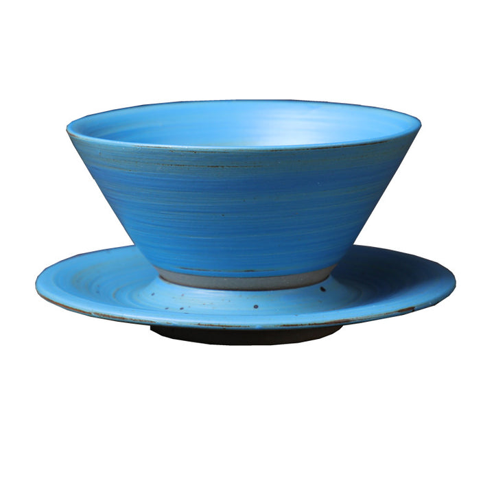 Tazza da caffè in ceramica con design del pianeta Buddha Stones , tazza da caffè in ceramica grezza con piattino