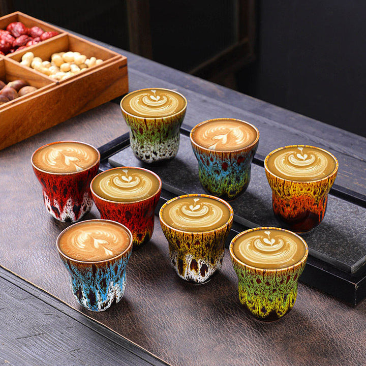 Buddha Stones Vintage Kiln Change Design Tazza da caffè in ceramica Tazza da tè 150ml - image 0