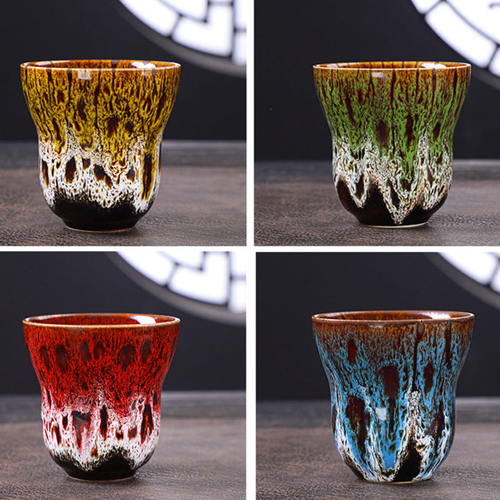 Buddha Stones Vintage Kiln Change Design Tazza da caffè in ceramica Tazza da tè 150ml - image 18