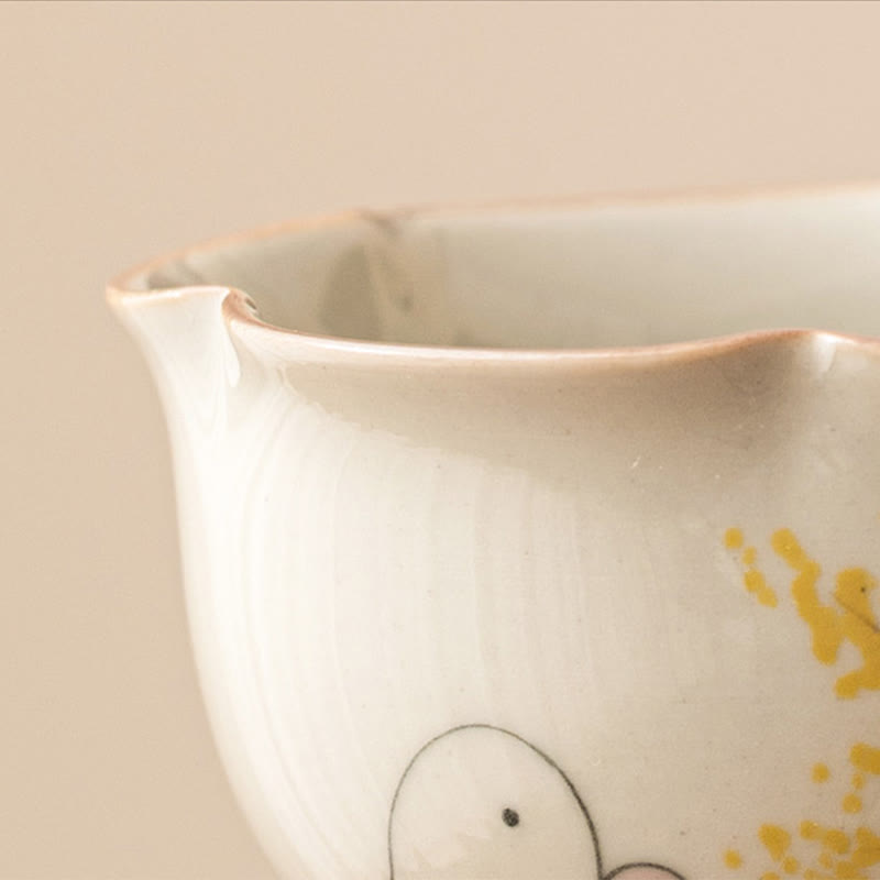 Buddha Stones dipinto a mano piccolo coniglio osmanto tazza da tè in ceramica Kung Fu tazza da tè 40ml