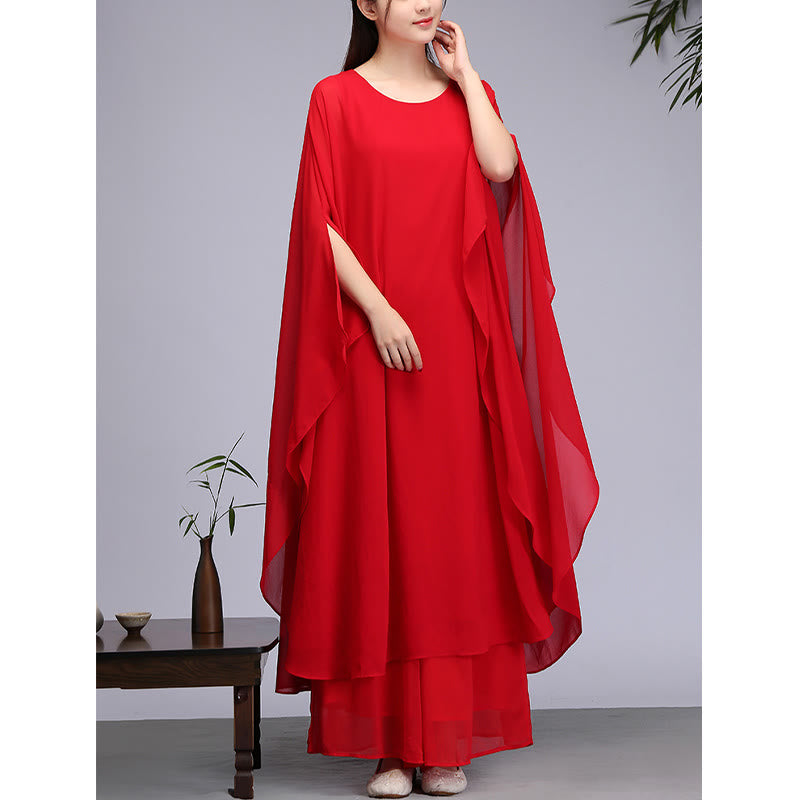 Buddha Stones Semplice Modello Midi Vestito Pantaloni Gamba Larga Meditazione Spirituale Zen Pratica Yoga Danza Abbigliamento - image 12