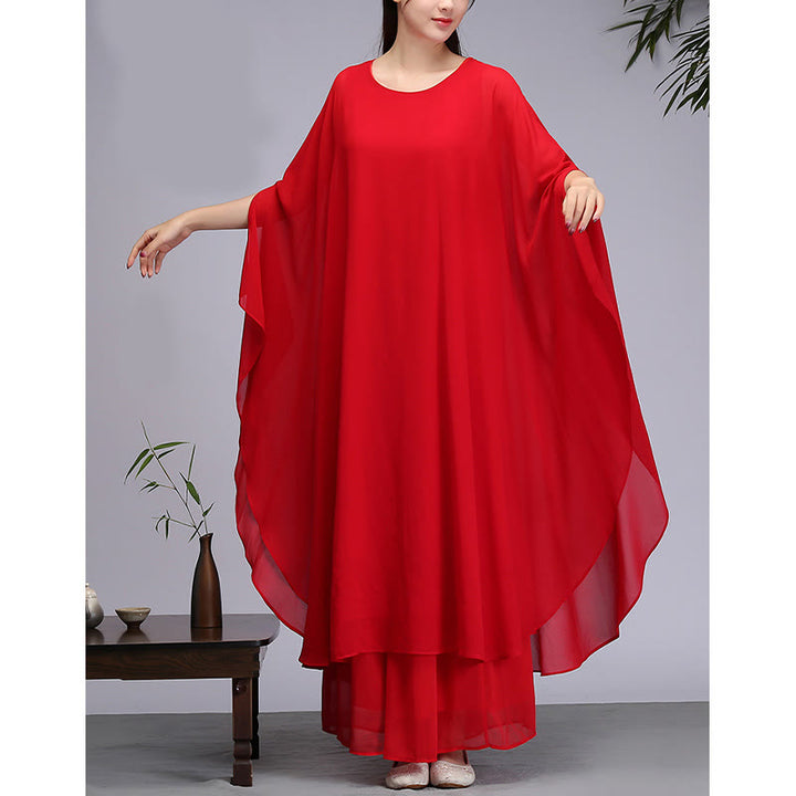 Buddha Stones Semplice Modello Midi Vestito Pantaloni Gamba Larga Meditazione Spirituale Zen Pratica Yoga Danza Abbigliamento - image 11
