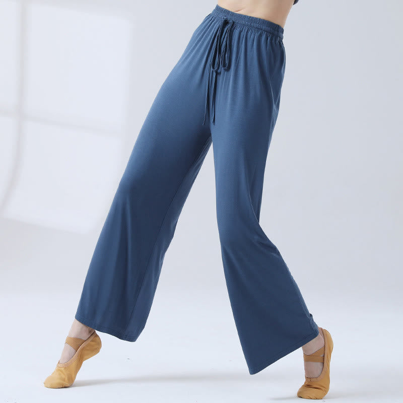 Pantaloni larghi con coulisse in modal Buddha Stones per yoga e danza - image 19