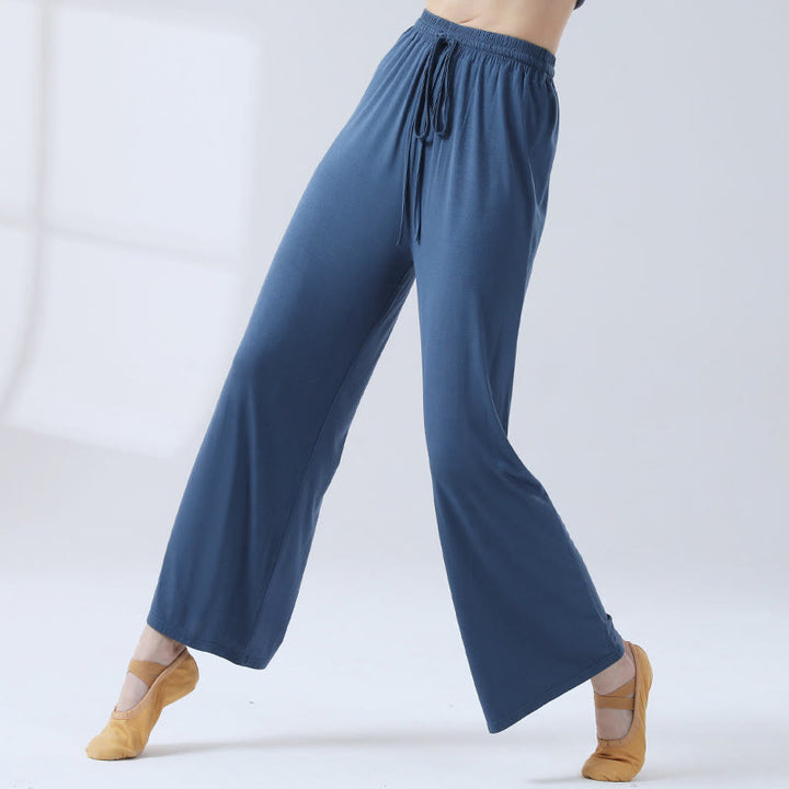 Pantaloni larghi con coulisse in modal Buddha Stones per yoga e danza - image 19