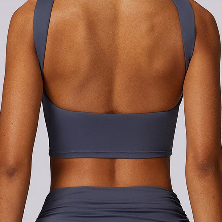 Buddha Stones Canotta senza maniche con spalline e schiena scoperta Reggiseno Pantaloni svasati Sport Fitness Yoga - image 45