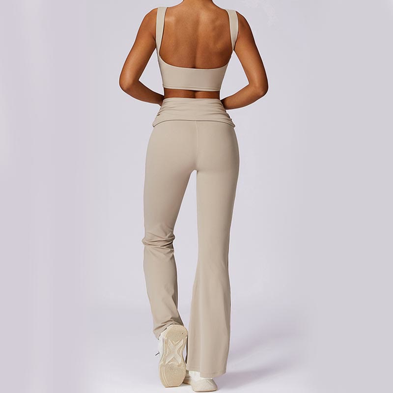 Buddha Stones Canotta senza maniche con spalline e schiena scoperta Reggiseno Pantaloni svasati Sport Fitness Yoga - image 63